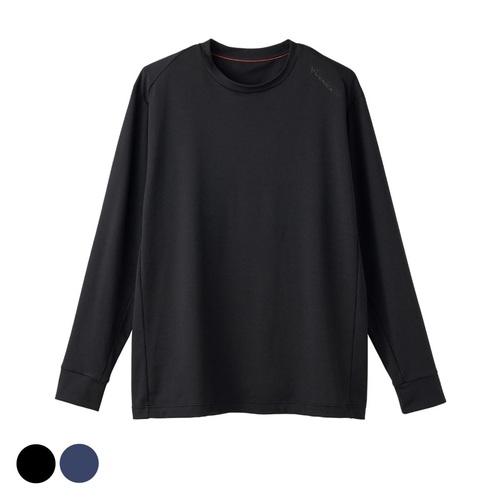 ベネクス スタンダードドライ+ロングスリーブ クルーネック メンズ ブラック【一般医療機器】（店）