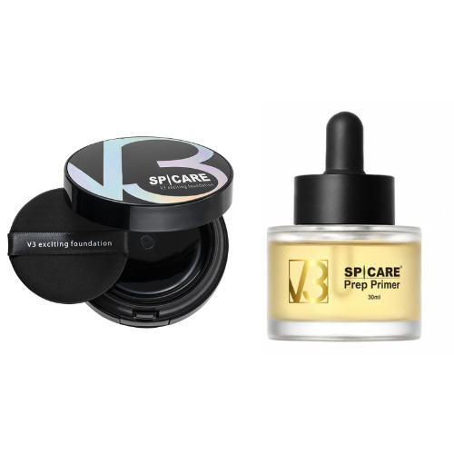 【数量限定スタッフ販売セール】SPICARE（スピケア） V3 エキサイティングファンデーション+プレッププライマー（店）